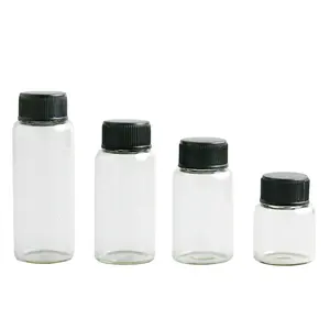 Flacons en verre vides pour échantillons, contenants pour vis, en plastique, Collection de liquide, pour voyage, conteneurs de 20ml, 30ml, 8ml, 15ml, pièces