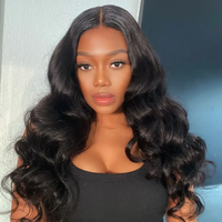 Perruques Body Wave en Cheveux Humains en Gros, Frontales en Dentelle 13x4 Sans Colle Pré-Pluckées, Vente Directe Usine, Prêtes à Expédier, Dropshipping, MOQ, OEM, ODM