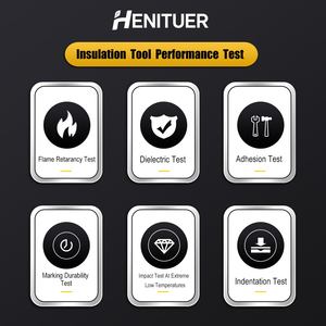 HENITUER S691-198 Ensemble d'outils isolés 198 pièces, haute dureté, multifonctionnel, testé à 10000V, kit d'outils isolés 198 pièces - Product Image 6