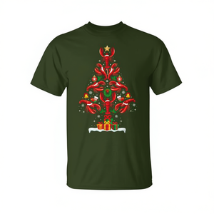 Camiseta Lobster Christmas Tree con diseño navideño para adultos unisex - Product Image 2
