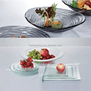 <span class=keywords><strong>Buffet</strong></span> plegable grande de estilo francés OKEY con cuenco de vidrio, soporte para comida, plato de exhibición de comida para <span class=keywords><strong>Buffet</strong></span> - Product Image 1