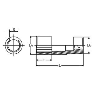 KOKEN-1/2 4991644078066 ''hexagonal Lambda profundo zócalo-EAN MOTOR DIESEL - Product Image 2