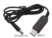 Câble d'alimentation USB 12V 5V 12V 1.5A 2A Convertisseur DC-DC Chargeur PVC Câble USB 5V 12V pour utilisation industrielle (ordinateur, ventilateur, routeur Wifi)