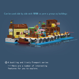 Khuôn Vua 10109 tải và dỡ Dock moc câu đố lắp ráp khối xây dựng giáo dục Bộ sưu tập đồ chơi trẻ em - Product Image 6