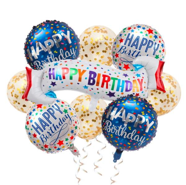 Coration Anniversaire 99 Pices, Bannire, Nappe, Garniture Gteau Et