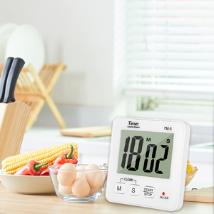 Temporizador TM-5 con Pantalla Grande, Función de Cuenta Regresiva, Temporizador de Cocina, Temporizador Electrónico Cuadrado Blanco - Product Image 2