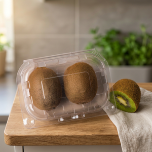 Kiwi 2 PC (55mm) en PET transparent avec paroi ventilée, Kiwi 2 PC (55mm), – Capacité, Gamme Agriculture - PET en gros - Product Image 3