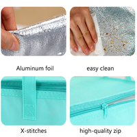 Sac isotherme isotherme pour déjeuner Boîte à glace isolée avec logo personnalisé Sacs à emporter pour café imperméables écologiques en feuille d'aluminium alimentaire