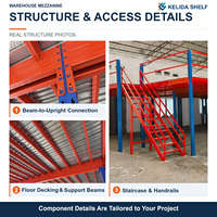 Système de plateforme de mezzanine en acier multi-niveaux robuste pour l'extension de capacité des entrepôts industriels