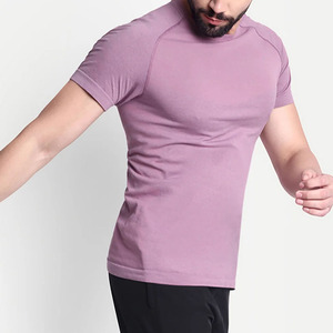 T-shirt de sport uni pour homme de haute qualité à prix de gros, faible MOQ, prix abordable, manches courtes, respirant, idéal pour l'été - Product Image 2