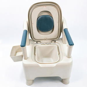 Chaise de toilette portable pour personnes âgées avec seau, siège de toilette pliable pour personnes handicapées - Product Image 2
