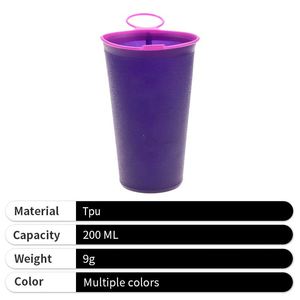 Nouvelle Bouteille d'Eau Pliable 200ml en TPU 2025 – Portable, Réutilisable et Souple pour l'Extérieur et les Affaires - Product Image 2