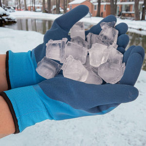 Gants thermiques d'hiver pour hommes Gants de neige imperméables pour le travail à froid, la construction et la maison enduits de latex et la pêche - Product Image 2