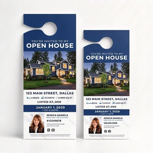 Faible MOQ, échantillon gratuit, porte-cartes découpées personnalisées pour hôtels, bureaux, publicité immobilière, promotionnelles en gros - Product Image 2