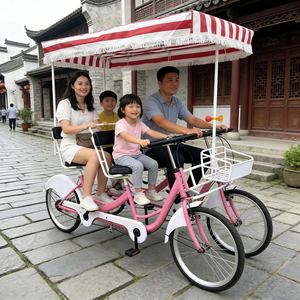 Vélo Surrey à quatre roues professionnel, écologique et lisse <span class=keywords><strong>pour</strong></span> le tourisme rural, les excursions et les loisirs - Product Image 3