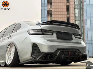 Новый популярный диффузор заднего бампера из натурального углеродного волокна для BMW 3 серии G20 LCI 2023 + задний бампер из углеродного волокна - Product Image 3