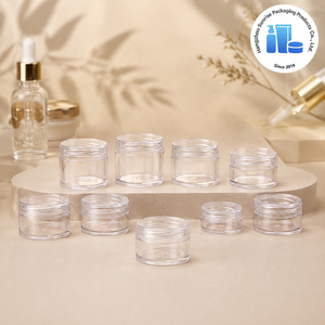 Vente en gros de flacons transparents en PS avec bouchon à vis 5g pour échantillon de sérum pour la peau, flacon cosmétique vide - Product Image 1