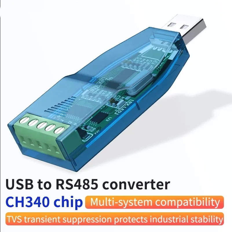 호환성 V2.0 표준 RS-485 A 커넥터 보드 모듈 산업용 USB to RS485 변환기 업그레이드 보호 RS232 변환기