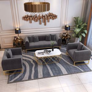 Set <span class=keywords><strong>Sofa</strong></span> Besi Studio Gaya Nordic, Mebel Ruang Tamu Toko Pakaian Salon Kecantikan Breeze Ringan <span class=keywords><strong>Sofa</strong></span> Bagian Mewah - Product Image 5