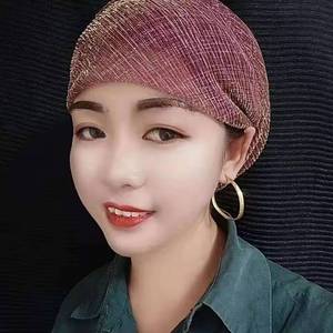 Wholesale Exaggerated Party Nigerian Sequin <b>Braid</b> Style Headscarf for Arab African Women Bowknot Pearl Headband Ethnic Hat - Product Image 1