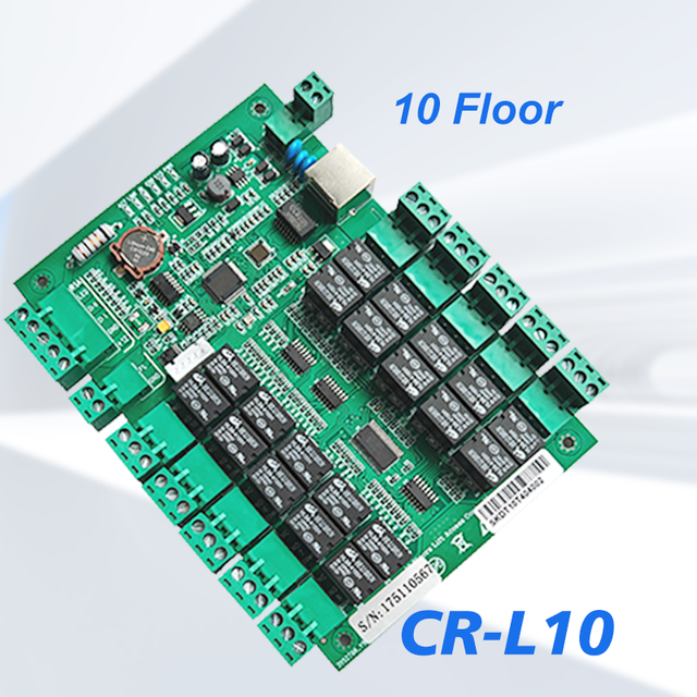 Cardweb CR-L10 10-Floor Remote Control Elevator Access Controller TCP/IP 100M Communication Biometric Swipe/Card/Bluetooth/NFC
