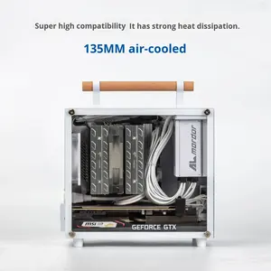Gabinete de PC <span class=keywords><strong>ALBOX</strong></span> de Torre Completa Mini-ITX, Inserción Directa, Fuente de Alimentación SFX, 9L, Portátil, Mini, No A4C24U35 - Product Image 2
