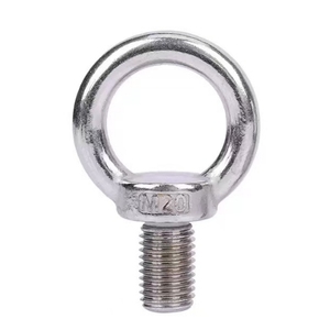 Boulons à oeil à tête ronde en acier inoxydable SS304 classe 4 avec écrou à oeil de levage de gréement annulaire à finition unie pour bateaux - Product Image 1