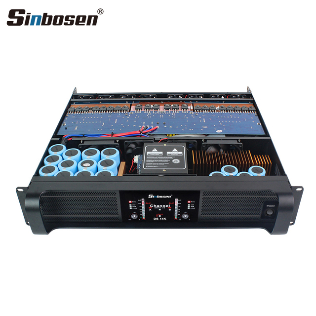 New Upgraded 8 Rear Fans TD Class Factory Directly Sale Stage Audio High Power Subwoofer Dj 14000 High Power Amplifier