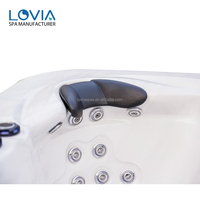 Grand Spa Jacuzzi 7 Personnes Extérieur avec Baignoires et Hydromassage