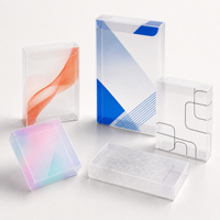 Boîte en plastique PET transparente et flexible sur mesure pour cartes à collectionner, jouets et objets de collection, emballage pliable léger avec service OEM