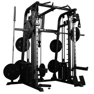 Spor salonu ekipmanları fitness gücü makine Fitness eğitim Smith makinesi kapsamlı hepsi bir arada ağırlık kaldırma eğitimi