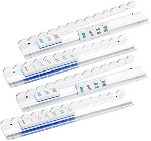 Premium Heavy-Duty Clear Acrylic Tile <b>Holders</b> with Smooth Slide Push Bars - Product Image 1