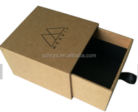 Papier kraft recyclable avec impression personnalisée Boîte blanche de qualité supérieure pour l'artisanat Tiroir à bijoux style boîte d'emballage