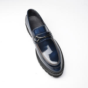 Zapatos Casuales de Negocios con Punta en Pico de Cuero Genuino al por Mayor, Zapatos Británicos de Otoño para Hombre, Transpirables y Ligeros - Product Image 3