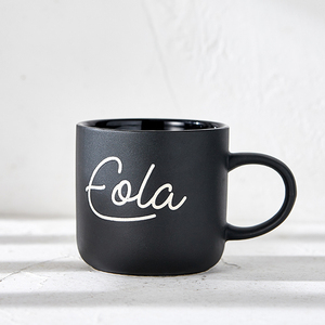 Cốc Trà Gốm 300Ml Màu Đen Mờ Bắc Âu Bán Sỉ Cốc Cà Phê Gốm Theo Yêu Cầu Có Logo - Product Image 3