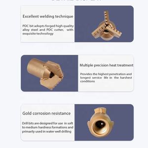 Hoge boorsnelheid gesmeed PDC boorkop stalen behuizing mijnbouw exploratie sleepboren waterputgereedschap - Product Image 5