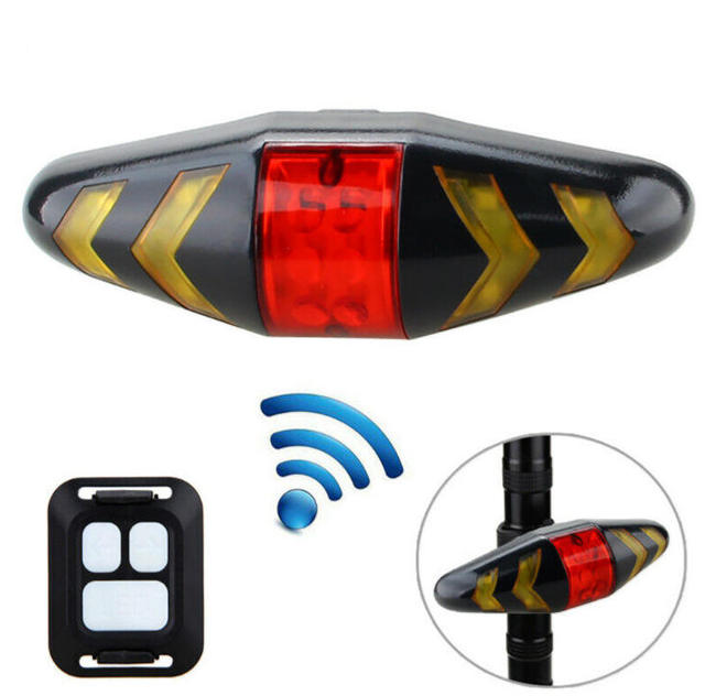 Bike Tail Light with Turn Signals, USB Rechargeable Ultra Bright LED Safety Warning Bike Brake Rear Lights for Bike