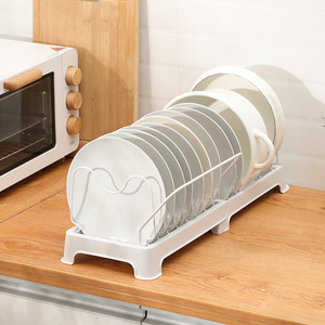 Égouttoir à vaisselle moderne en plastique réglable, multifonctionnel, à double niveau, rétractable, de type autoportant, sans perçage, durable et brillant pour évier - Product Image 1