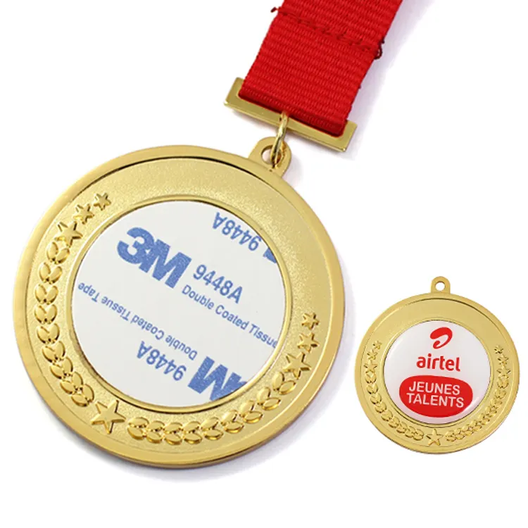 Medalhas de esporte para impressão, barato personalizado liga de zinco preto dourado medalhas