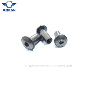 M6 đồ nội thất <span class=keywords><strong>Nut</strong></span> phẳng đầu thép carbon bán tròn Hex ổ cắm đồ nội thất kết nối bu lông tay áo thùng nẹp <span class=keywords><strong>Nut</strong></span> cho khai thác mỏ - Product Image 4