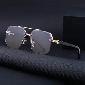 Black Metal Frame Mirror Mens Sunglasses Sun Glasses 2024 China Wholesale Sun Glasses Sunglasses For Men