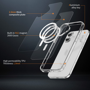 Disponibile - Nuova Cover Magnetica Trasparente Sottile Anti-Graffio <span class=keywords><strong>per</strong></span> <span class=keywords><strong>iPhone</strong></span> 17/16/16 Plus - Pronta Spedizione - Vendita all'Ingrosso - Product Image 2