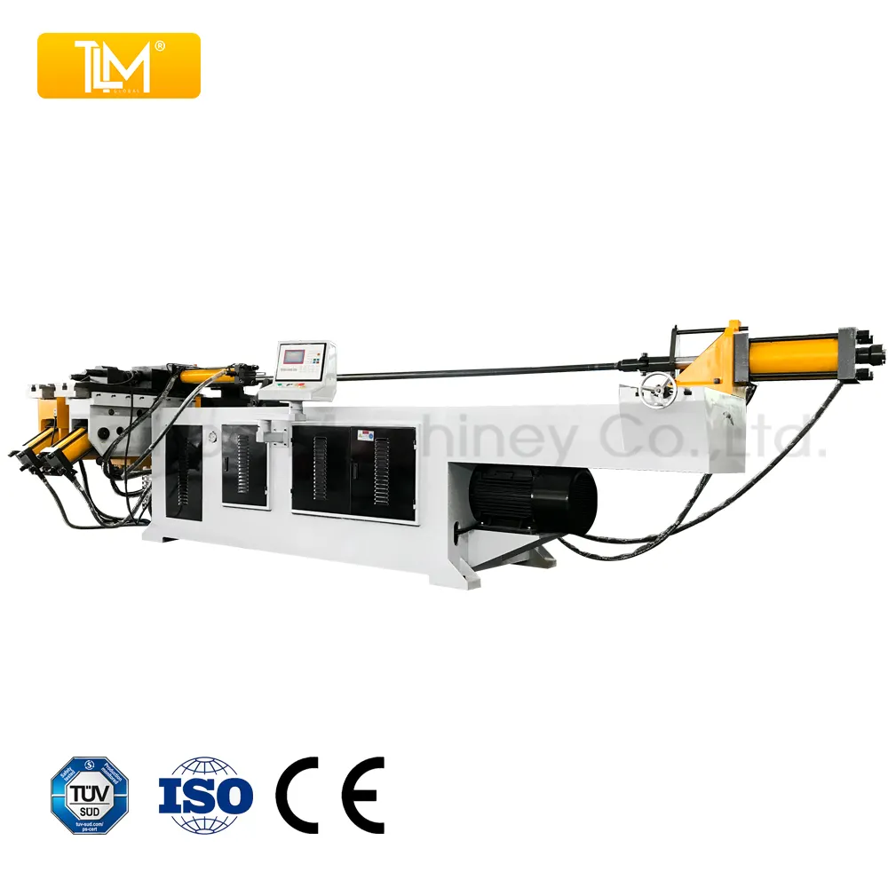 Telhoo DW115NC Metal Hidráulico Eléctrico Automático CNC Cuadrado Eléctrico Redondo Tubo Dobladora de Tubos y Tubos