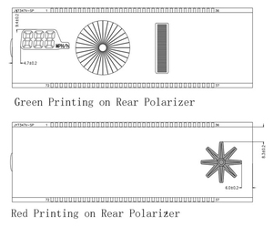 Top bán vatn đơn sắc màn hình LCD trắng đèn nền màu xanh với màu xanh lá cây màu đỏ in lụa <span class=keywords><strong>128x64</strong></span> Độ phân giải - Product Image 4