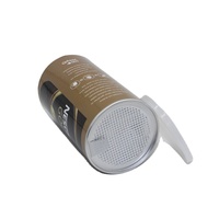 Boîte d'emballage ronde en tube de papier pour thé café chocolat paquet avec couvercle en plastique à ouverture facile papier kraft personnalisé de haute qualité
