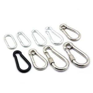 Carbine Clip Snap Hook With Eyelet And Screw Zinc Plated Quick Link