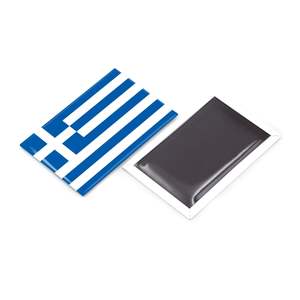 Aimants de réfrigérateur en métal personnalisés, drapeau national, souvenirs touristiques, Grèce, Santorin - Product Image 3