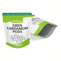 Sachet Doypack Embossé pour Gousse de Cardamome, Résistant aux Chocs, Garde la Saveur, Refermable, Emballage Alimentaire de Qualité, Anti-humidité, pour Aliments pour Animaux