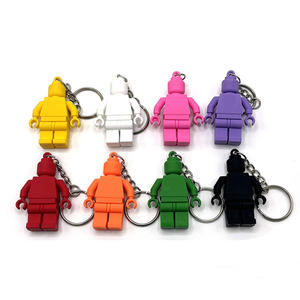 Personalizado al por mayor 3D gimnasio deporte Fitness goma llavero peso placa <span class=keywords><strong>Mini</strong></span> KETTLEBELL mancuerna barra tetera-Campana llaveros - Product Image 4