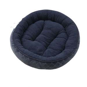 OEM ODM Warm Pet Cats Dogs Warm Soft Plush Round Pet <b>Nest</b> Comfortable Washable Non Slip Pet Sleeping <b>Bed</b> - Product Image 2